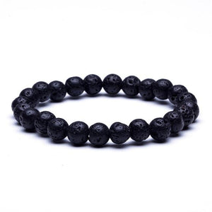 Strand Bracelets - Black Lava Stone