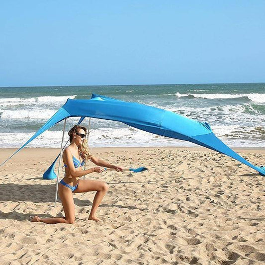 Sun Shelter - Portable Windproof Beach Tent  W/ FREE SHIPPING (for A Limited Time Only)