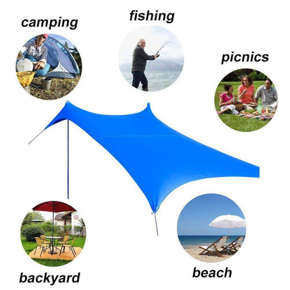 Sun Shelter - Portable Windproof Beach Tent  W/ FREE SHIPPING (for A Limited Time Only)