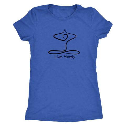 Image of T-shirt - Live Simply Next Level Triblend T-Shirt