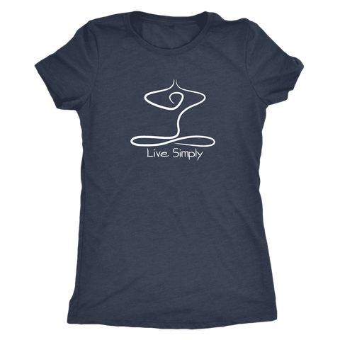 Image of T-shirt - Live Simply Next Level Triblend T-Shirt