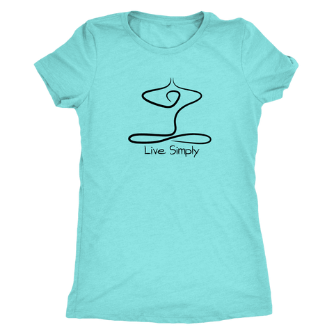 Image of T-shirt - Live Simply Next Level Triblend T-Shirt