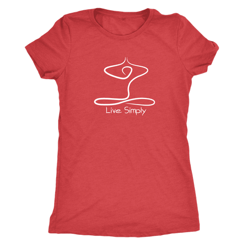 Image of T-shirt - Live Simply Next Level Triblend T-Shirt