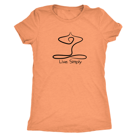 Image of T-shirt - Live Simply Next Level Triblend T-Shirt