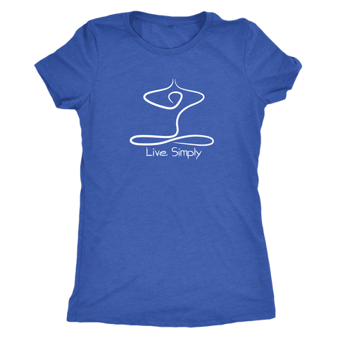 Image of T-shirt - Live Simply Next Level Triblend T-Shirt