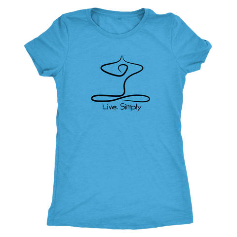 Image of T-shirt - Live Simply Next Level Triblend T-Shirt