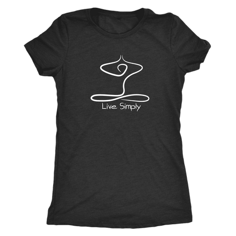 Image of T-shirt - Live Simply Next Level Triblend T-Shirt