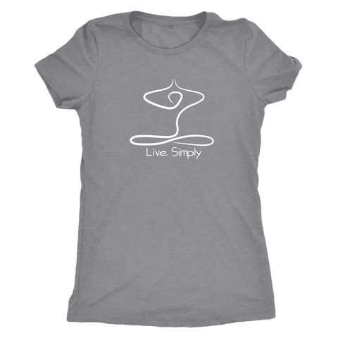 Image of T-shirt - Live Simply Next Level Triblend T-Shirt