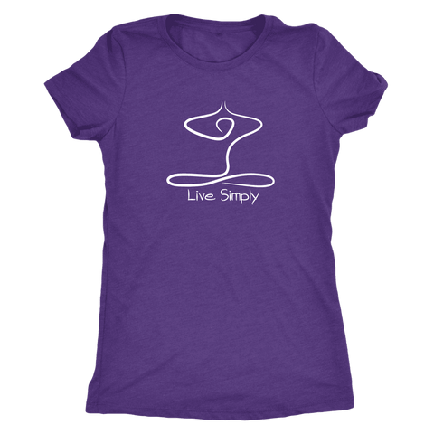 Image of T-shirt - Live Simply Next Level Triblend T-Shirt