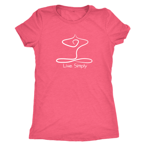 Image of T-shirt - Live Simply Next Level Triblend T-Shirt