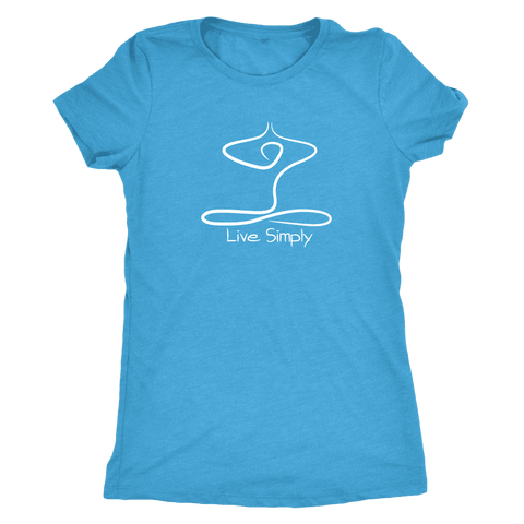 Image of T-shirt - Live Simply Next Level Triblend T-Shirt