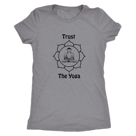 Image of T-shirt - Trust The Yoga Ladies T-Shirt (black Logo)