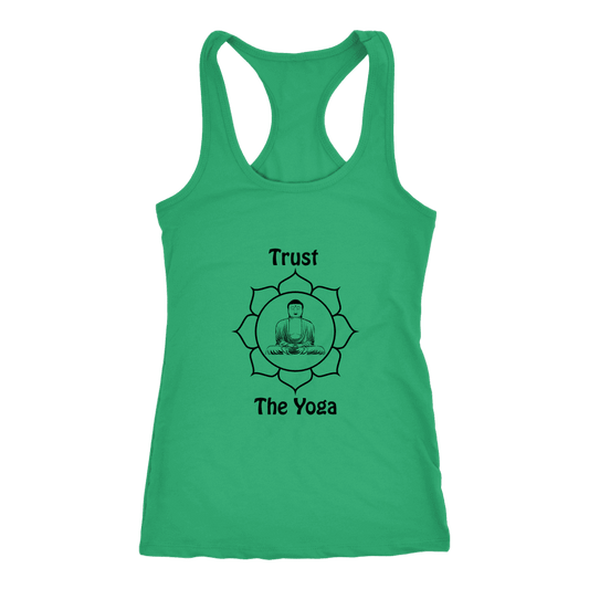 T-shirt - Trust The Yoga Ladies Tank Top (black Logo)