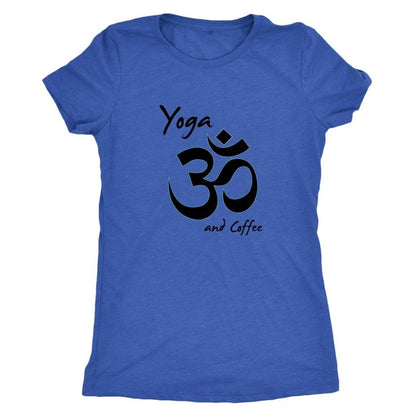 T-shirt - Yoga And Coffee Ladies T-Shirt (black Logo)