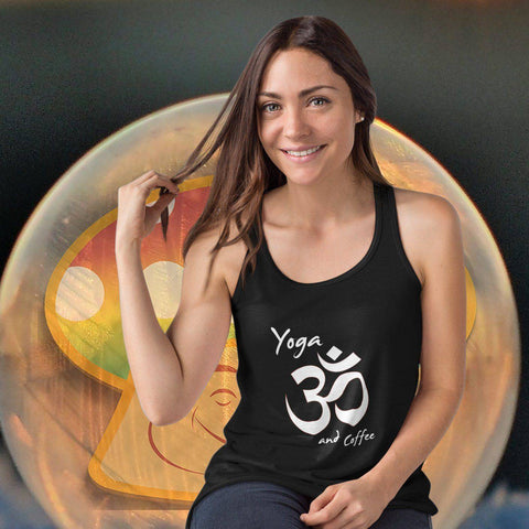 Image of T-shirt - Yoga And Coffee Tank Top