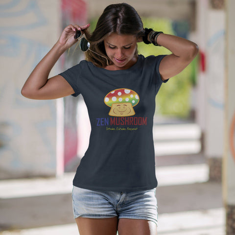 Image of T-shirt - Zen Mushroom Logo Shirt (Womens)