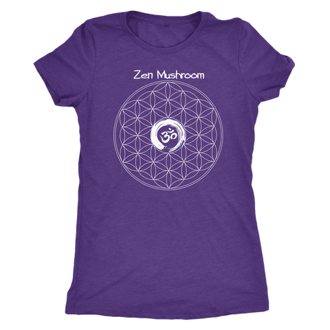 Image of T-shirt - ZM Om Circle Next Level Triblend T-Shirt