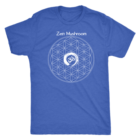 Image of T-shirt - ZM Om Circle Next Level Triblend T-Shirt