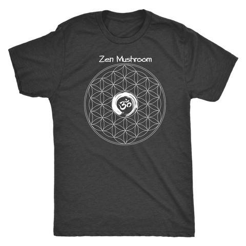 Image of T-shirt - ZM Om Circle Next Level Triblend T-Shirt