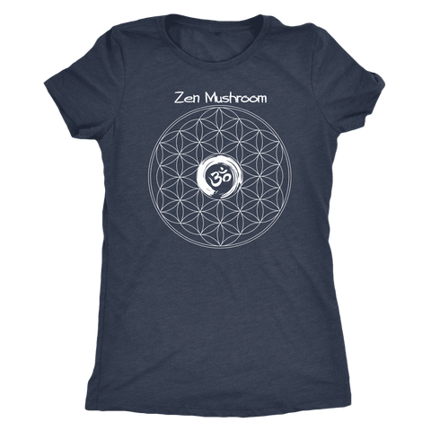 Image of T-shirt - ZM Om Circle Next Level Triblend T-Shirt