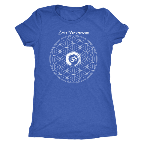 Image of T-shirt - ZM Om Circle Next Level Triblend T-Shirt