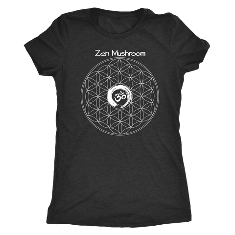 Image of T-shirt - ZM Om Circle Next Level Triblend T-Shirt