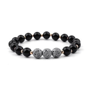 Grey Lava Stone w/Black