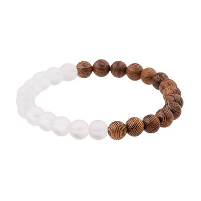 Natural Wood Bead Yoga  Bracelet