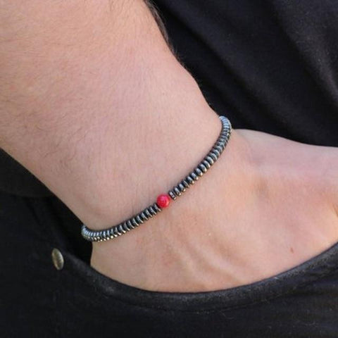 Image of Men's Slim Hematite Bracelet