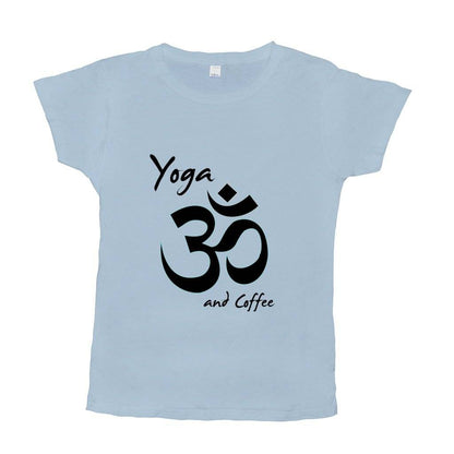 Yoga And Coffee Basic Womens T-Shirt