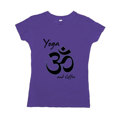 Yoga And Coffee Basic Womens T-Shirt