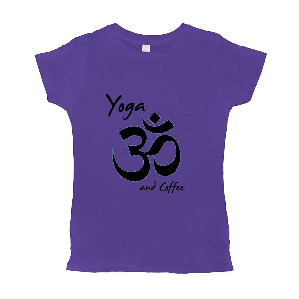 Yoga And Coffee Basic Womens T-Shirt