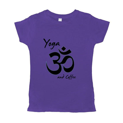 Yoga And Coffee Basic Womens T-Shirt