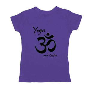 Yoga And Coffee Basic Womens T-Shirt