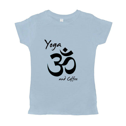 Yoga And Coffee Basic Womens T-Shirt
