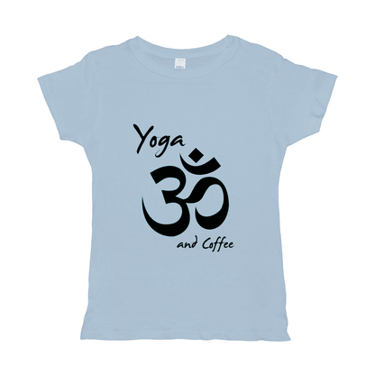Yoga And Coffee Basic Womens T-Shirt