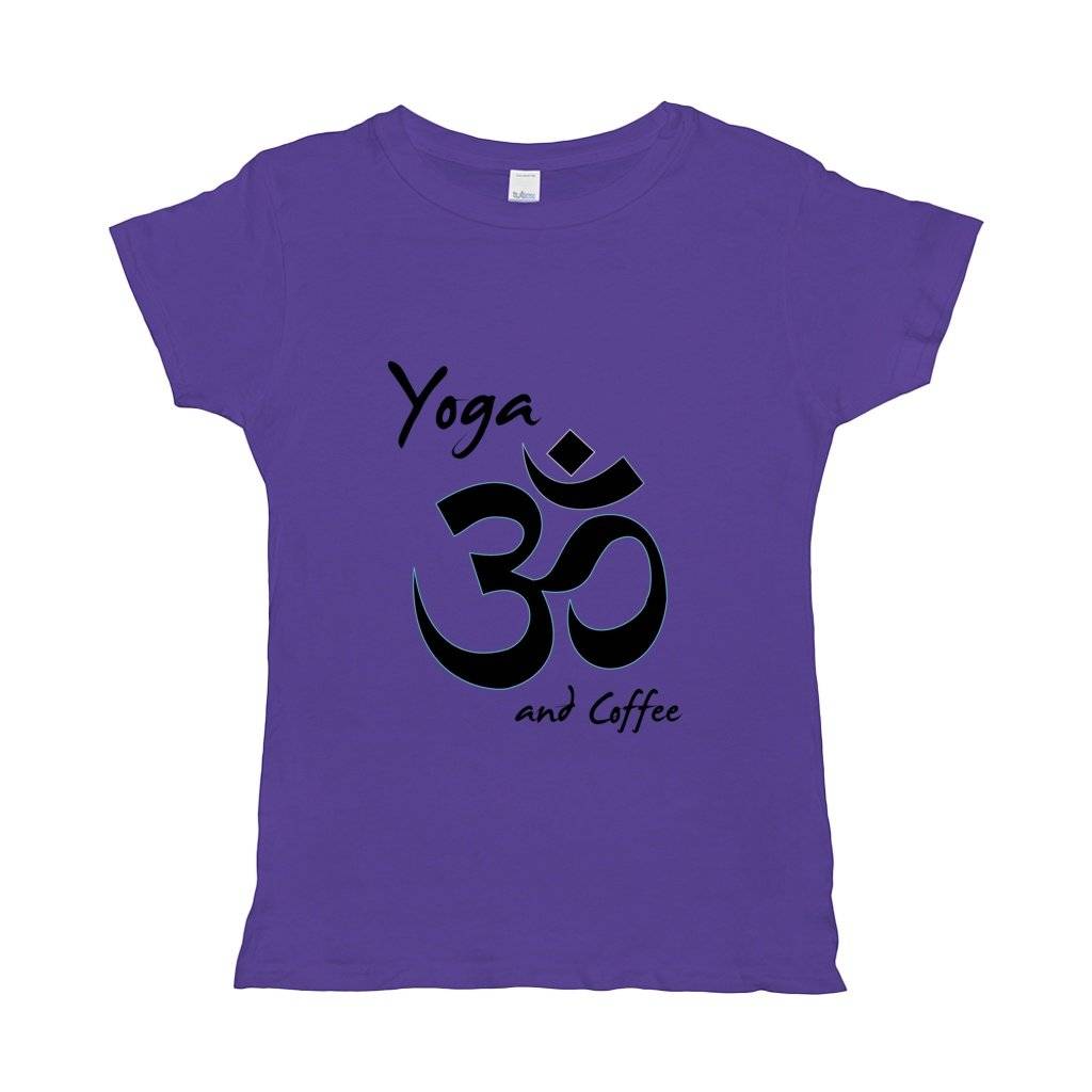 Yoga And Coffee Basic Womens T-Shirt