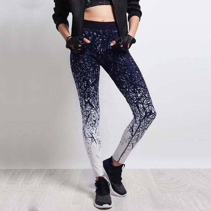 Yoga Pants - Abstract Printed Yoga Pants