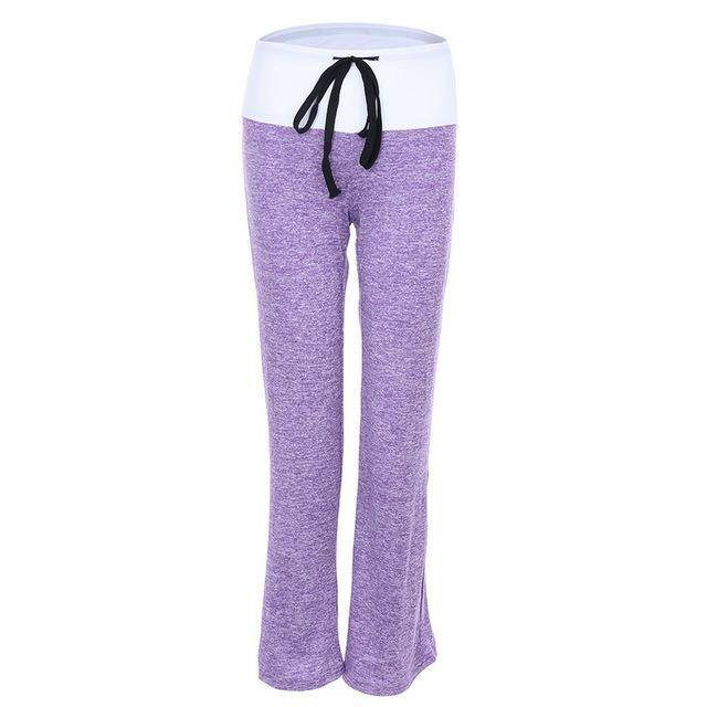 Yoga Pants - Patchwork Boot Cut High Waist Yoga Pant