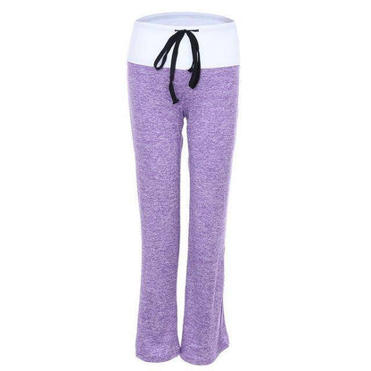 Yoga Pants - Patchwork Boot Cut High Waist Yoga Pant