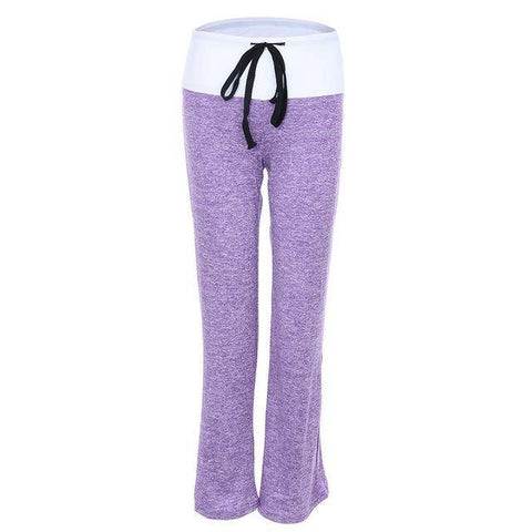 Image of Yoga Pants - Patchwork Boot Cut High Waist Yoga Pant