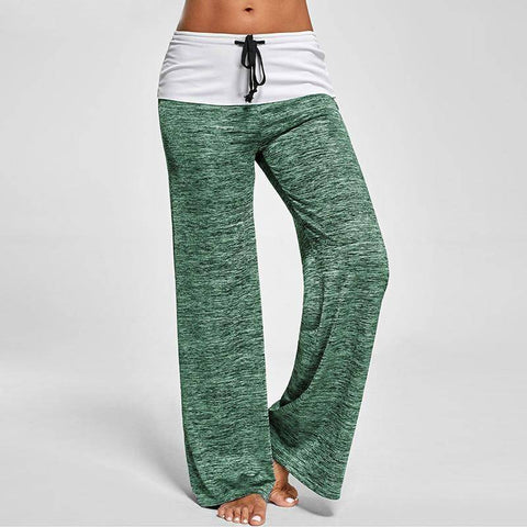 Image of Yoga Pants - Patchwork Boot Cut High Waist Yoga Pant