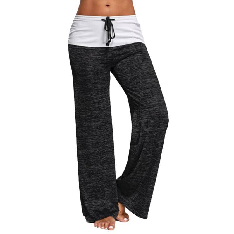 Yoga Pants - Patchwork Boot Cut High Waist Yoga Pant