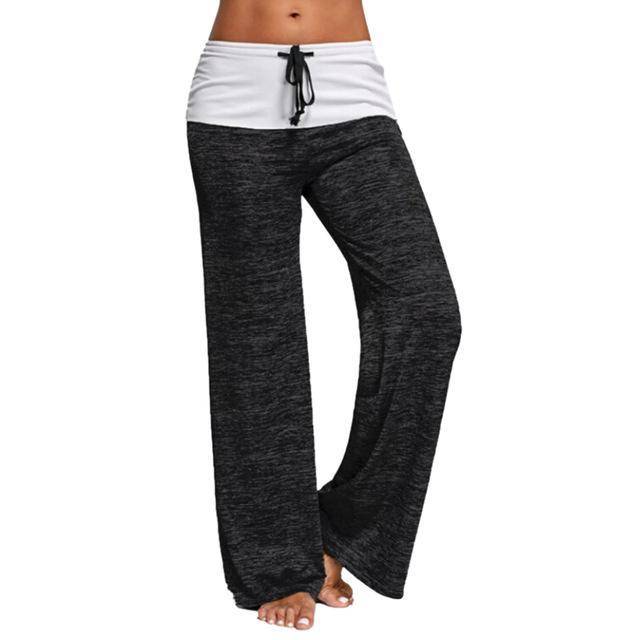 Yoga Pants - Patchwork Boot Cut High Waist Yoga Pant