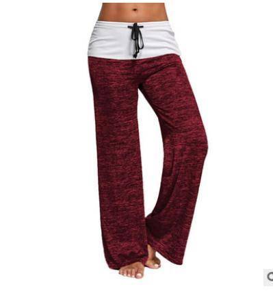 Yoga Pants - Patchwork Boot Cut High Waist Yoga Pant