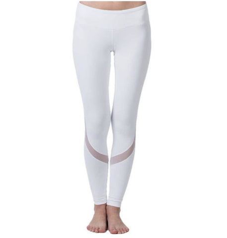 Image of Yoga Pants - Yoga Leggings With Stylish Mesh