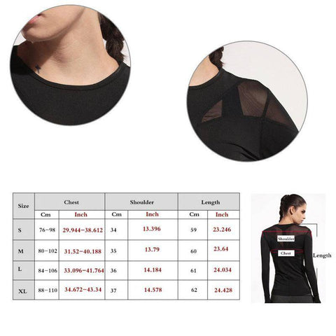 Image of Yoga Shirts - Mesh Hollow Yoga Top