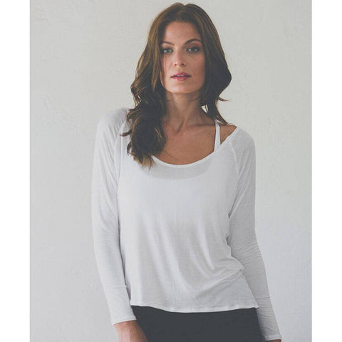 Image of Yoga Shirts - Quick Dry Open Back Long Sleeve Yoga Top