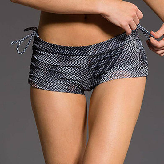 Yoga Shorts - Sexy Low Rise Side Lace Yoga Shorts