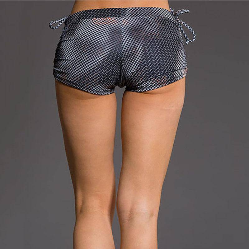 Yoga Shorts - Sexy Low Rise Side Lace Yoga Shorts